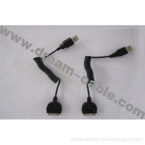 1m Coiled USB Cable for iPhone (YTX93)